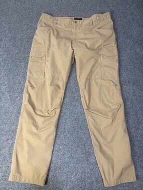Vertx Pants Mens 46x36 Beige Cargo Tactical Workwear Canvas VTX1200 Hiking
